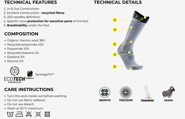 Sidas Ski Merino Performance Sock