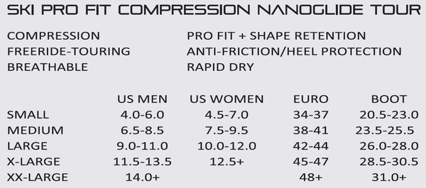 Dissent Ski Pro Compression Nano Tour Sock
